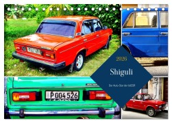 Cover-Bild zum Titel 'Shiguli - Der Auto-Star der UdSSR (Tischkalender 2026 DIN A5 quer), CALVENDO Monatskalender' von 'Henning von Löwis of Menar'