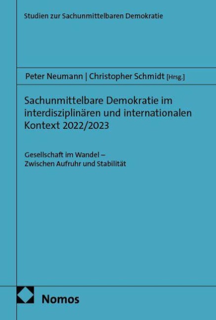 Sachunmittelbare Demokratie im interdisziplinären und internationalen Kontext 2022/2023 - 