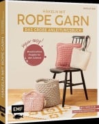 Cover-Bild zum Titel 'Häkeln mit Rope-Garn super easy - Das große Anleitungsbuch mit Projekten für dein Zuhause' von 'Natalie Nar'