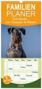 Cover-Bild zum Titel 'Familienplaner 2026 - Schnauzer... von Zwergen und Riesen 2026 mit 5 Spalten (Wandkalender, 21 x 45 cm) CALVENDO' von 'Michael Janz'