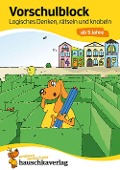 Cover-Bild zum Titel 'Vorschulblock ab 5 Jahre für Junge und Mädchen - Logisches Denken, rätseln und knobeln' von 'Linda Bayerl'