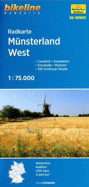 Radkarte Münsterland West (RK-NRW01) - 