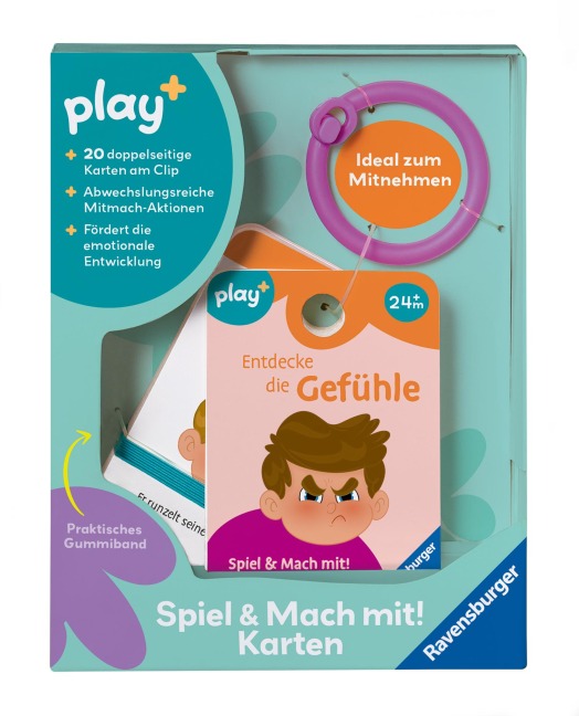 Play+ Spiel & Mach mit! Karten: Entdecke die Gefühle - ab 2 Jahre - 