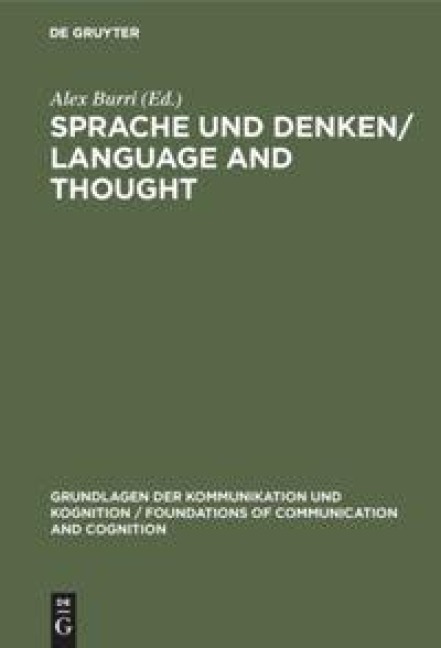 Sprache und Denken / Language and Thought - 