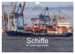 Schiffe im Hamburger Hafen (Wandkalender 2025 DIN A4 quer), CALVENDO Monatskalender - Andre Simonsen Hamborg-Foto