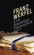 Cover-Bild zum Titel 'Eine blassblaue Frauenschrift' von 'Franz Werfel'