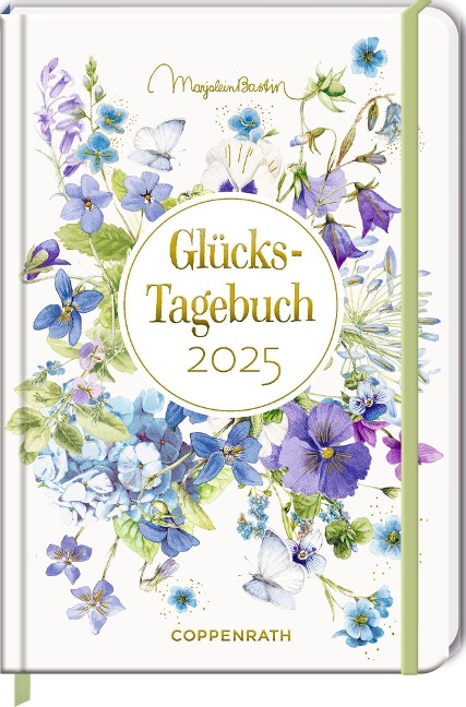 Großer Wochenkalender - GlücksTagebuch 2025 - Marjolein Bastin - blau - 