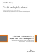 Cover-Bild zum Titel 'Priorität von Kapitalpositionen' von 'Donatus Wang'