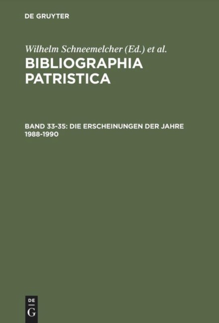 Die Erscheinungen der Jahre 1988-1990 - 
