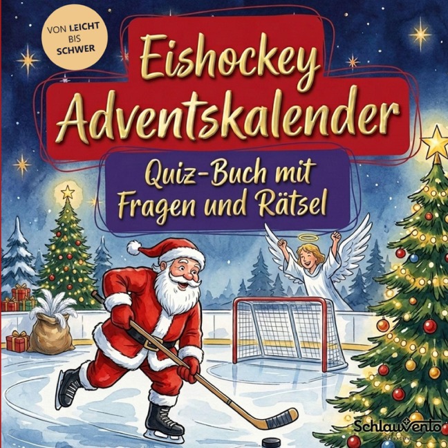 Eishockey-Adventskalender: Quiz-Buch mit Fragen und Rätsel - Schlauvento Interactive