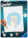 Ravensburger CreArt - Malen nach Zahlen 23652 - Hello Baby: Cute Polar Bear - ab 12 Jahren - 