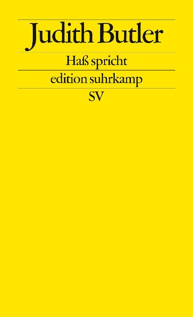 Haß spricht - Judith Butler