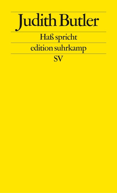 Haß spricht - Judith Butler