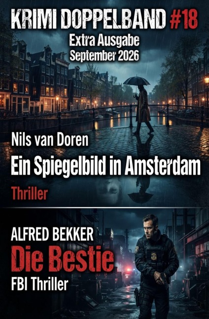 Krimi Doppelband #18 Extra Ausgabe September 2026 - Alfred Bekker, Nils van Doren