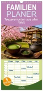 Cover-Bild zum Titel 'Familienplaner 2026 - Teezeremonien aus aller Welt mit 5 Spalten (Wandkalender, 21 x 45 cm) CALVENDO' von 'Steffani Lehmann'