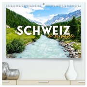 Cover-Bild zum Titel 'Schweiz - die Bergidylle (hochwertiger Premium Wandkalender 2026 DIN A2 quer), Kunstdruck in Hochglanz' von 'Happy Monkey'