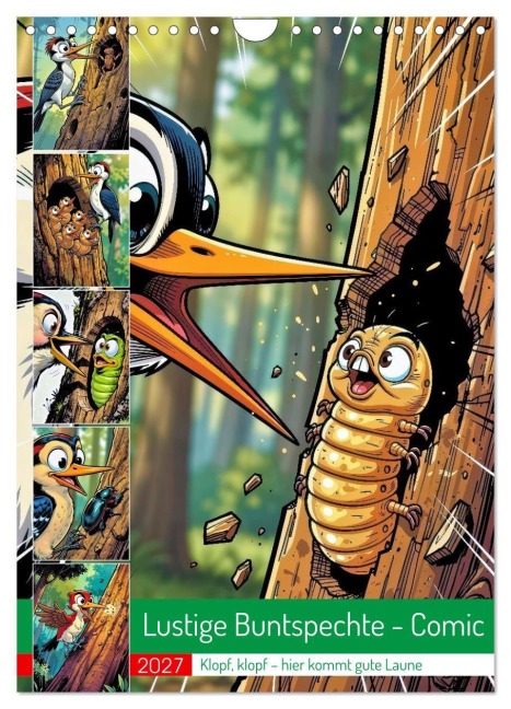 Lustige Buntspechte - Comic (Wandkalender 2027 DIN A4 hoch), CALVENDO Monatskalender - Torsten Irmer