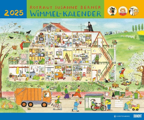 Wimmel-Kalender 2025 - DUMONT Kinderkalender - Wandkalender 60 x 50 cm - Spiralbindung - 