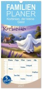 Cover-Bild zum Titel 'Familienplaner 2027 - Korbinian, der kleine Geist mit 5 Spalten (Wandkalender, 21 x 45 cm) CALVENDO' von 'Garrulus Glandarius'