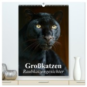 Cover-Bild zum Titel 'Großkatzen. Raubkatzengesichter (hochwertiger Premium Wandkalender 2026 DIN A2 hoch), Kunstdruck in Hochglanz' von 'Elisabeth Stanzer'