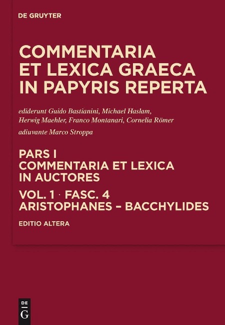 Aristophanes - Bacchylides - 