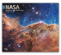 Cover-Bild zum Titel 'NASA Explore the Univers - NASA Erforsche das Universum 2026 - 16-Monatskalender im Deluxe-Format' von 'Browntrout Publishers'