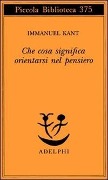 Cover-Bild zum Titel 'Che cosa significa orientarsi nel pensiero?' von 'Immanuel Kant'