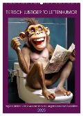 Tierisch lustiger Toilettenhumor (Wandkalender 2025 DIN A2 hoch), CALVENDO Monatskalender - Peter Rübsamen
