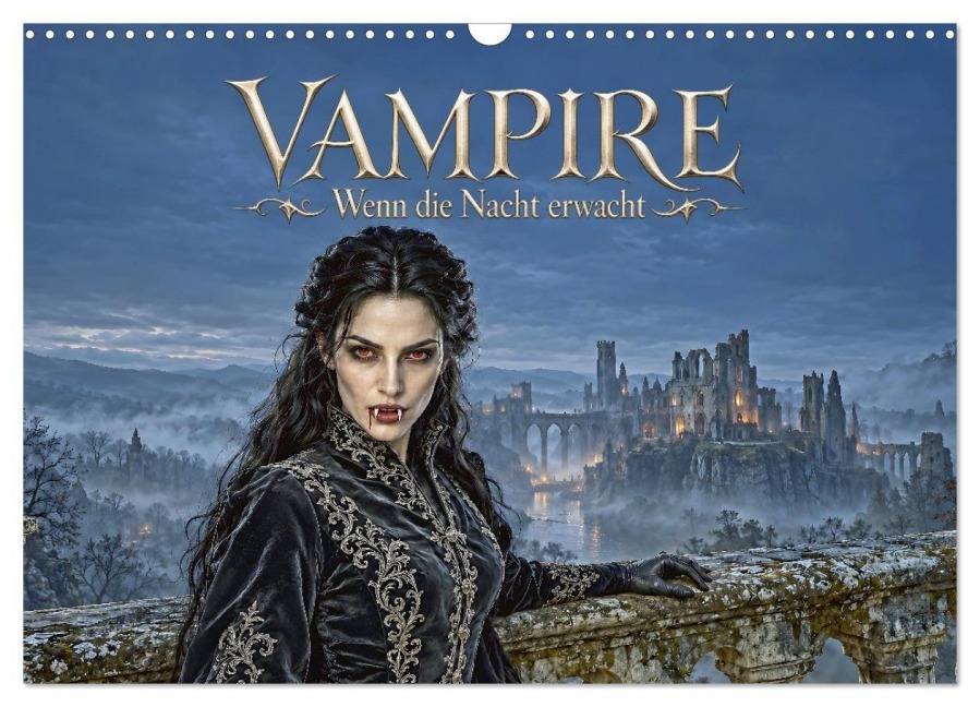 Vampire - Wenn die Nacht erwacht (Wandkalender 2027 DIN A3 quer), CALVENDO Monatskalender - Juehust