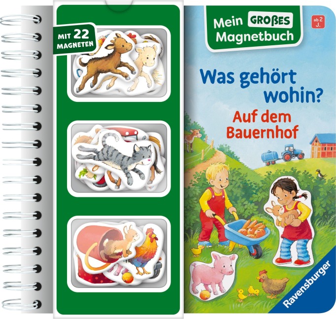 Mein großes Magnetbuch - Was gehört wohin? Auf dem Bauernhof - Katja Senner