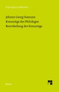 Cover-Bild zum Titel 'Kreuzzüge des Philologen. Beurtheilung der Kreuzzüge' von 'Johann Georg Hamann'