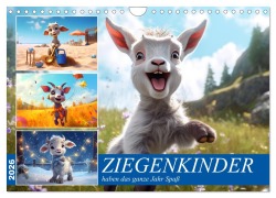 Ziegenkinder haben das ganze Jahr Spaß (Wandkalender 2026 DIN A4 quer), CALVENDO Monatskalender - Sabine Löwer