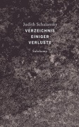 Cover-Bild zum Titel 'Verzeichnis einiger Verluste' von 'Judith Schalansky'