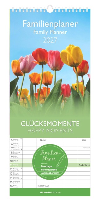 Familienplaner Glücksmomente 2027 - 