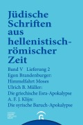 Cover-Bild zum Titel 'Himmelfahrt Moses. Die griechische Esra-Apokalypse. Die syrische Baruch-Apokalypse' von 'Egon Brandenburger, Ulrich B. Müller, A. F. J. Klijn'