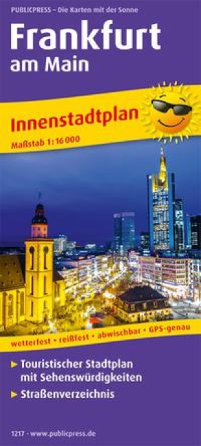 Frankfurt am Main Innenstadtplan 1 : 16 000 - 