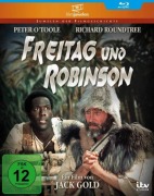 Cover-Bild zum Titel 'Freitag und Robinson' von 'Adrian Mitchell, Daniel Defoe, Carl Davis'
