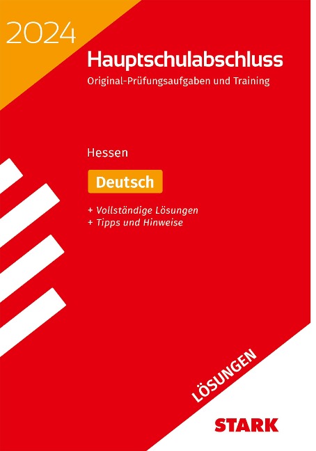 STARK Lösungen zu Original-Prüfungen und Training Hauptschulabschluss 2024 - Deutsch - Hessen - 