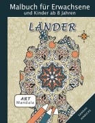Cover-Bild zum Titel 'Mandala Art Malbuch für Erwachsene und Kinder ab 8 Jahren - Länder' von 'Sannah Hinrichs'
