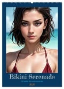 Cover-Bild zum Titel 'Bikini-Serenade (Wandkalender 2026 DIN A2 hoch), CALVENDO Monatskalender' von 'Melipo-Art Melipo-Art'