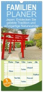 Cover-Bild zum Titel 'Familienplaner 2027 - Japan: Entdecken Sie gelebte Tradition und einzigartige Naturwunder mit 5 Spalten (Wandkalender, 21 x 45 cm) CALVENDO' von 'Calvendo'