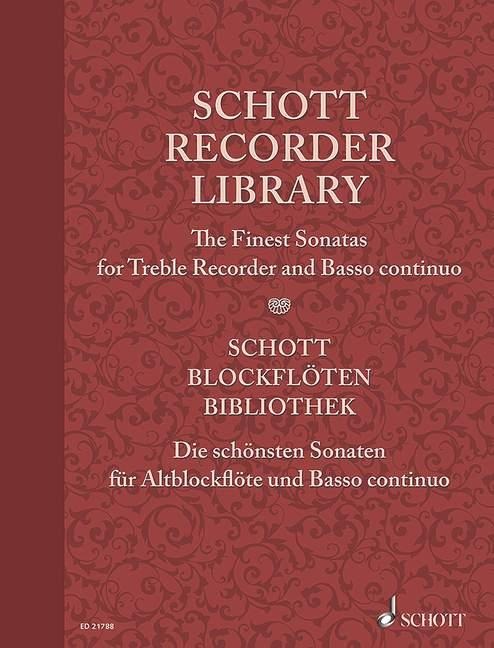 Schott Recorder Library. Alt-Blockflöte und Basso continuo - 