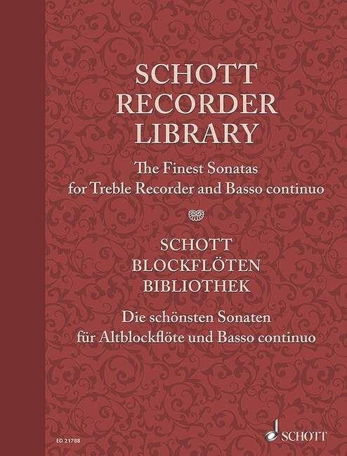 Schott Recorder Library. Alt-Blockflöte und Basso continuo - 