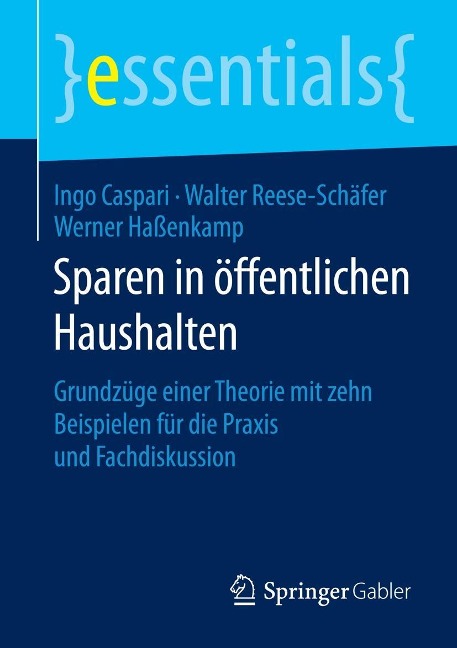 Sparen in öffentlichen Haushalten - Ingo Caspari, Walter Reese-Schäfer, Werner Haßenkamp