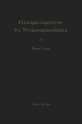 Cover-Bild zum Titel 'Flüssigkeitsgetriebe bei Werkzeugmaschinen' von 'H. Krug'