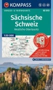 Cover-Bild zum Titel 'KOMPASS Wanderkarte 810 Sächsische Schweiz, Westliche Oberlausitz 1:50.000' von ''