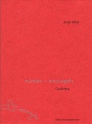 Cover-Bild zum Titel 'münden - entzüngeln' von 'Anja Utler'