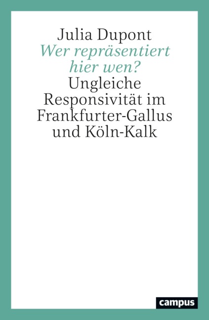 Wer repräsentiert hier wen? - Julia Dupont