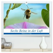 Cover-Bild zum Titel 'Sechs Beine in der Luft - Wildbienen im Flug (hochwertiger Premium Wandkalender 2026 DIN A2 quer), Kunstdruck in Hochglanz' von 'André Skonieczny'