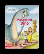 Cover-Bild zum Titel 'Picknick mit Dino: Liebevoll-schräge Familiengeschichte über Alltagshektik und Quality-Time' von 'Britta Sabbag'